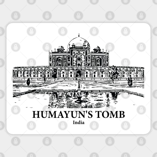 Humayun's Tomb - India Magnet by Lakeric